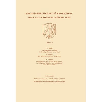 Die gegenwärtige Situation der Grundlagenforschung in der Physik. Das Duplikantenproblem in der Biologie. Überlegungen zu den Faktoren Raum und Zeit