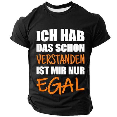 Herren Sarkastisches Grafik T-Shirt - Lustiges deutsches Zitat 'Ich hab das schon verstanden ist mir nur egal' Ich habe es verstanden es ist mir nur egal
