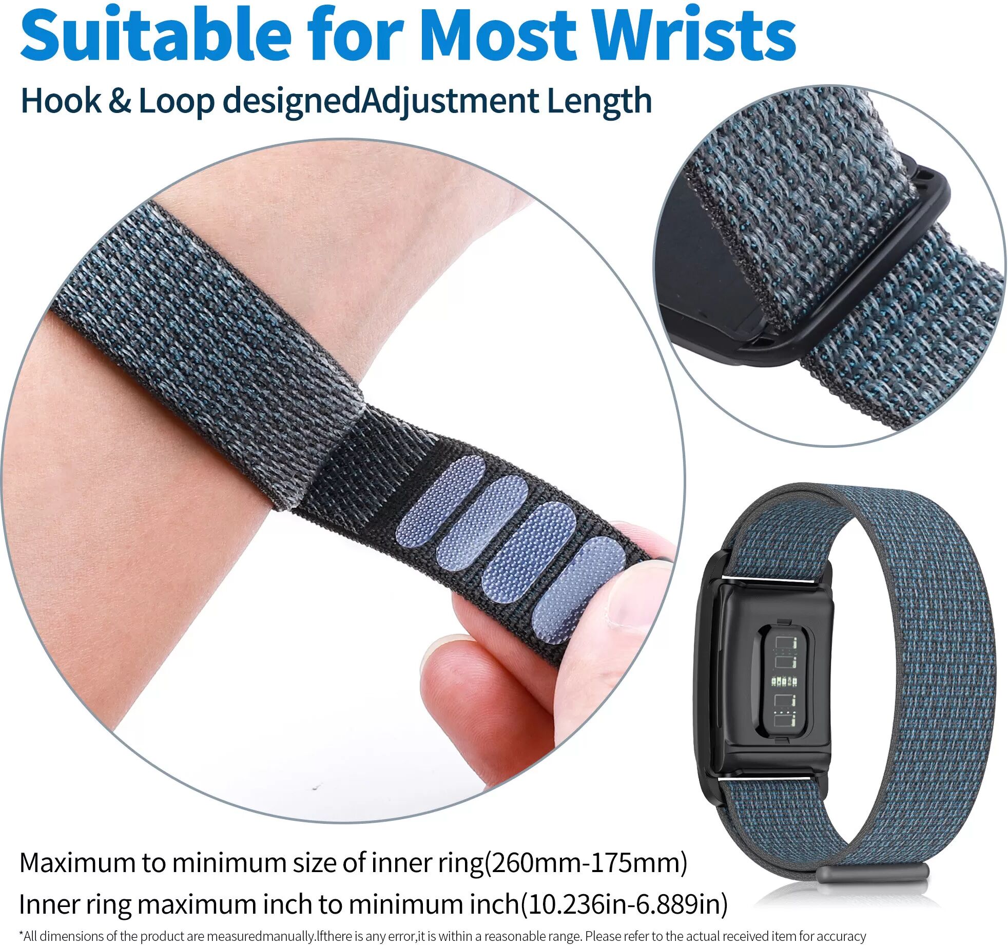 INF Uhrenarmband aus Nylon - Whoop 4.0 Grau