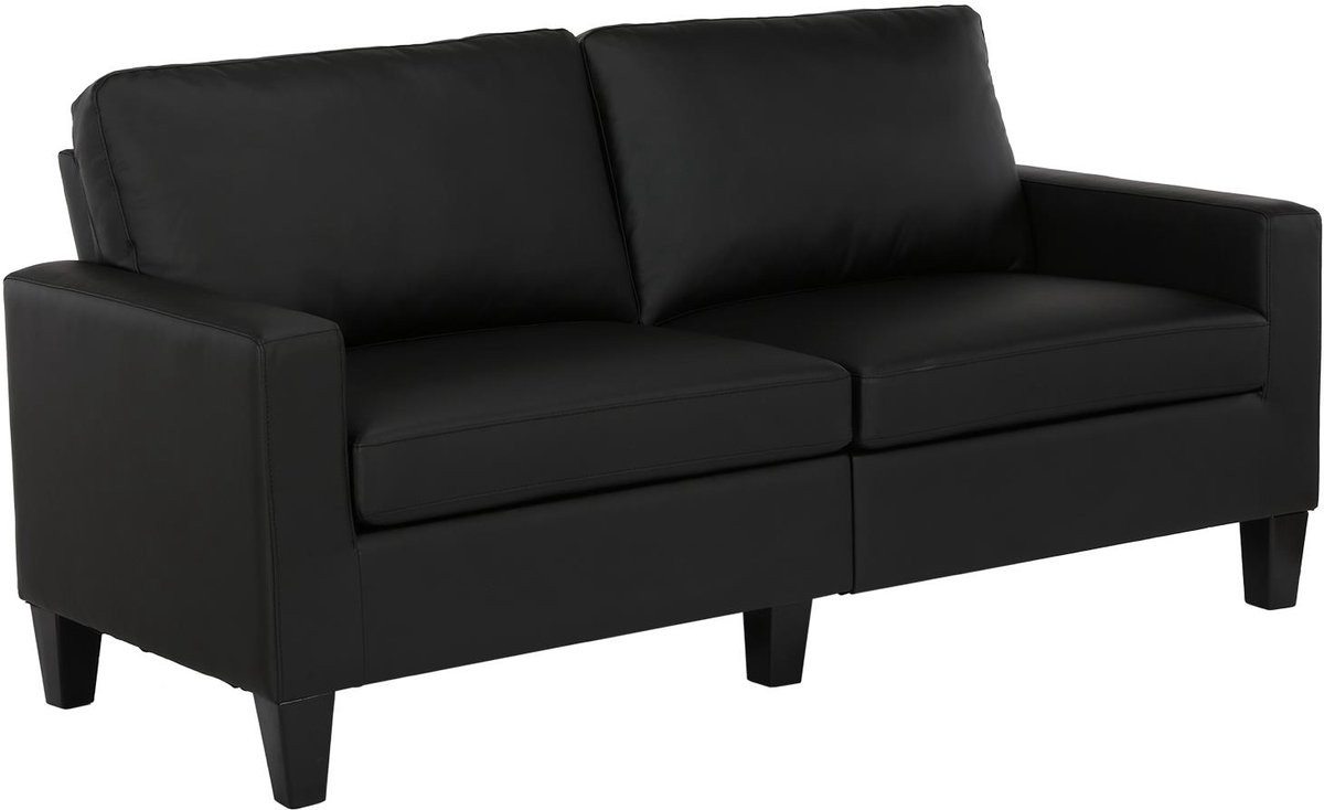 Notio Living Rylie Sofa - 3-zits - Zwart Kunstleer