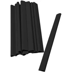zaun|zu® Sichtschutzstreifen Klemmschiene für Zaunblende Schwarz 1er Pack
