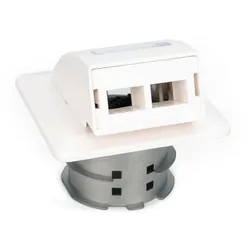 DIGITUS Glasfaser Unterputz Anschlussdose für SC und LC Adapter