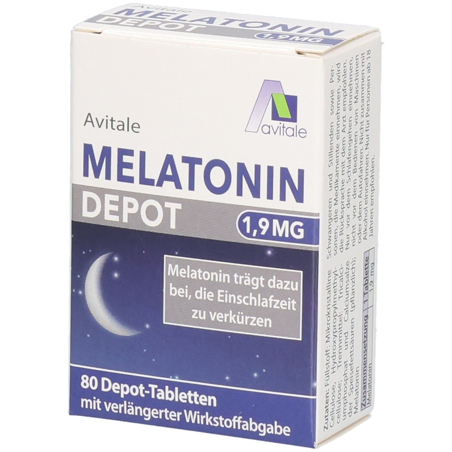 Melatonin 1,9 mg Depot Tabletten 80 St