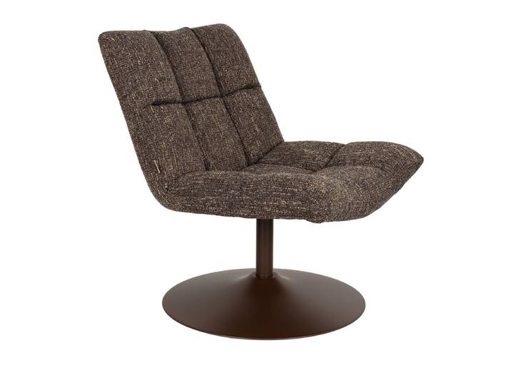 Loungesessel Belendo – aus Stoff in Dunkelbraun - Dunkelbraun - Luxusbetten24