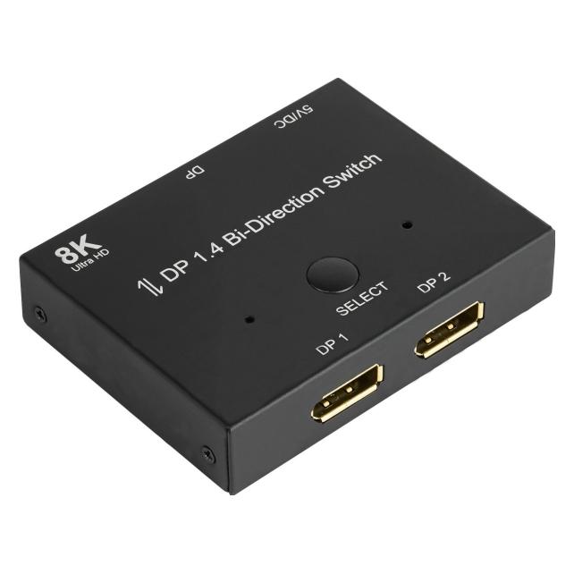 Good Connections DisplayPort 1.4 Switch / Umschalter, 2-fach, bidirektional, 8K @30Hz (GC-M0262)