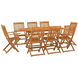 Helloshop26 - 9-teilige Garten-Essgruppe aus massivem Akazienholz 02_0014825