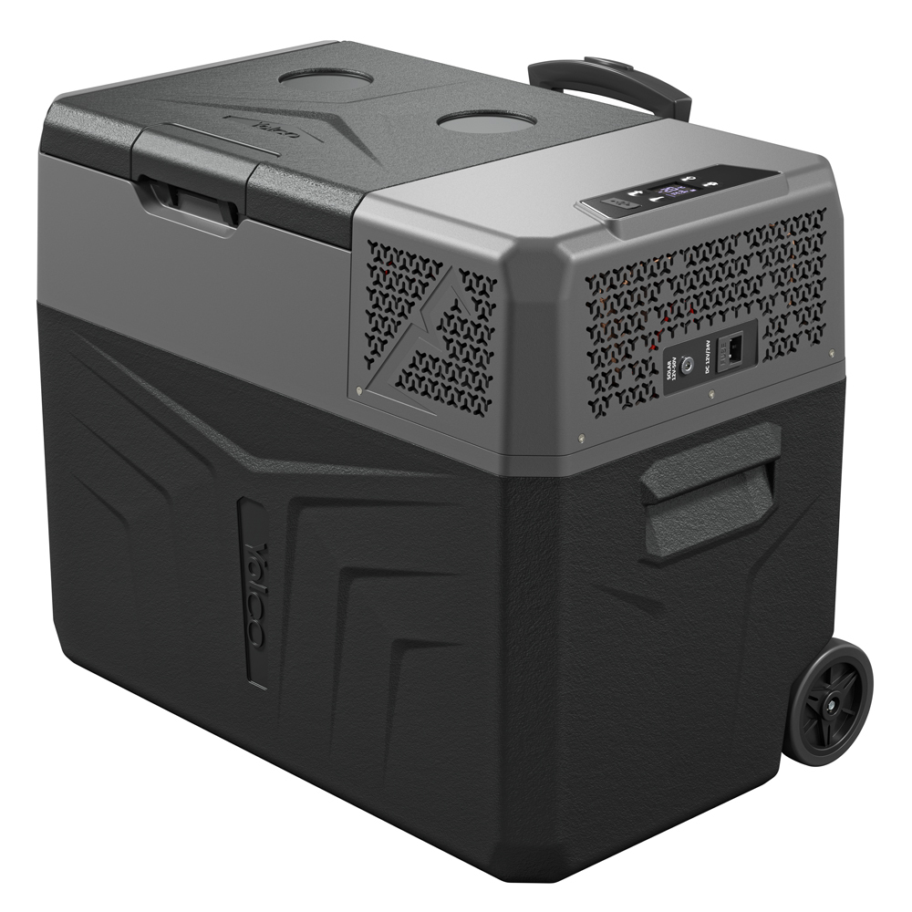 YOLCO BCX40 Carbon Kompressor Kühlbox 40L - Auto & Camping Kühlschrank mit App-Steuerung, 12/24V & 230V