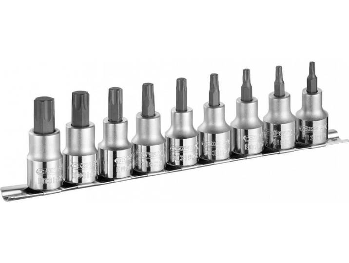 EXPERT Jeu de 9 douilles de tournevis Torx 1/2