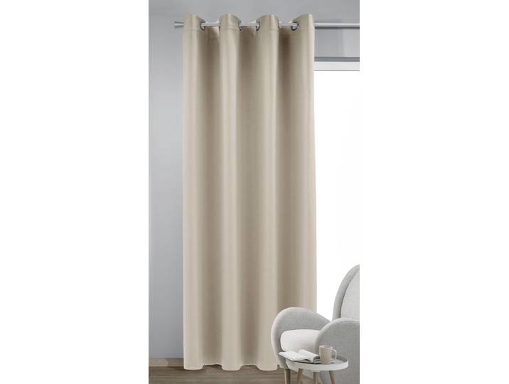 Vorhang HOMING Mia Gr. 1, grau, B:140cm H:245cm, Polyester, Gardinen, Vorhang, Fertigschal