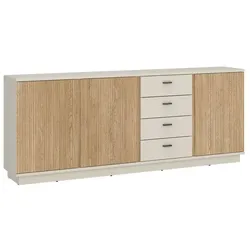 Wójcik Sideboard Mosano Holzoptik Braun Eiche