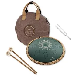 Meinl Sonic Energy Zungentrommel 16 Zoll Fis-Moll mit Stimmgabel (Zungentrommel), Perkussion, Grün