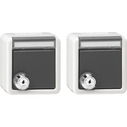 Gira Set 2x SCHUKO KD Schloss 456030