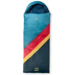 GRAND CANYON Schlafsack UTAH 190 Deckenschlafsack – Komfortabler Schlafsack mit Kapuze, Organic Cotton Innenfutter und Rundum-Reißverschluss für Camping und Caravan, Größe Einheitsgrösse in Blau Blau