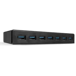 Lindy USB 3.1 Hub 7 Port with Charging Function - Hub - 7 x USB 3.1 Gen 1