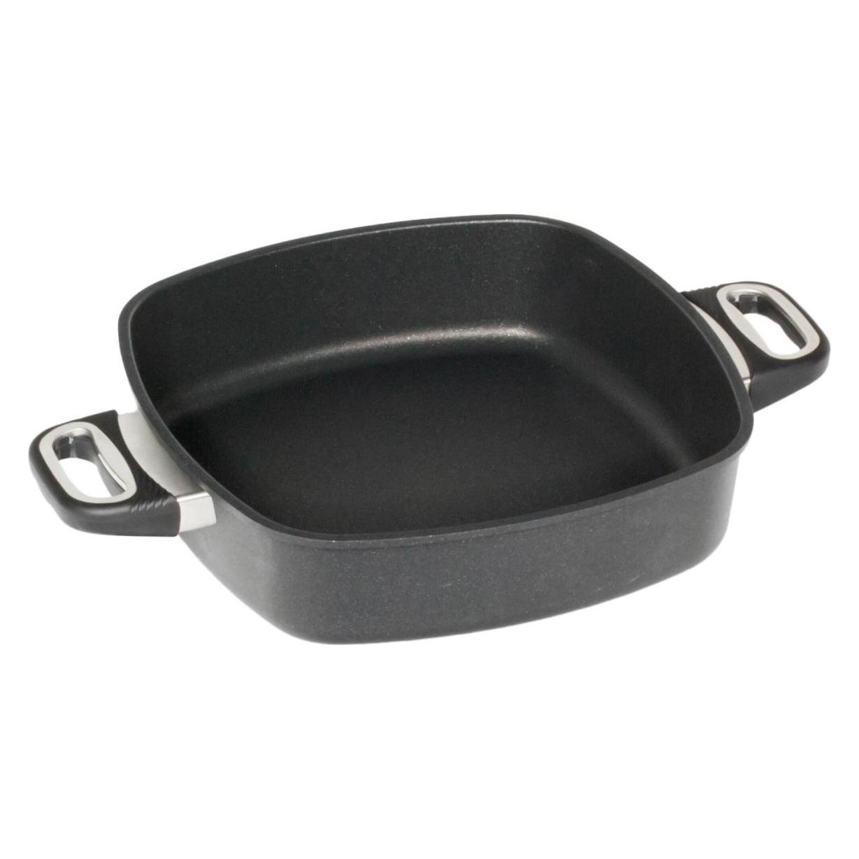 AMT I-E287G Induktion Eck-Pfanne flach Aluminumguss 28 x 28 cm, Höhe 7 cm (Bratpfanne, Aluminium, 28 x 7 cm) (deal-162124805)