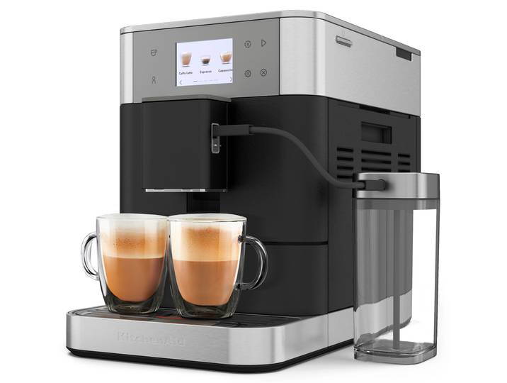 KITCHENAID Kaffeevollautomat 5KES8557EBK , schwarz (gusseisen, schwarz), B:26cm H:36,3cm T:47,3cm, Kaffeevollautomaten, Kaffeevollautomat