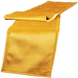 XL-TISCHBAND Samt&Sonders curry-senf 220/18 cm