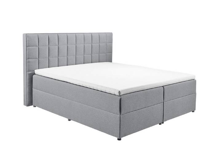 freiraum Polsterbett ALASKA 2, Liegefläche 180x200cm, grau - 200x123x213 (BxHxT)