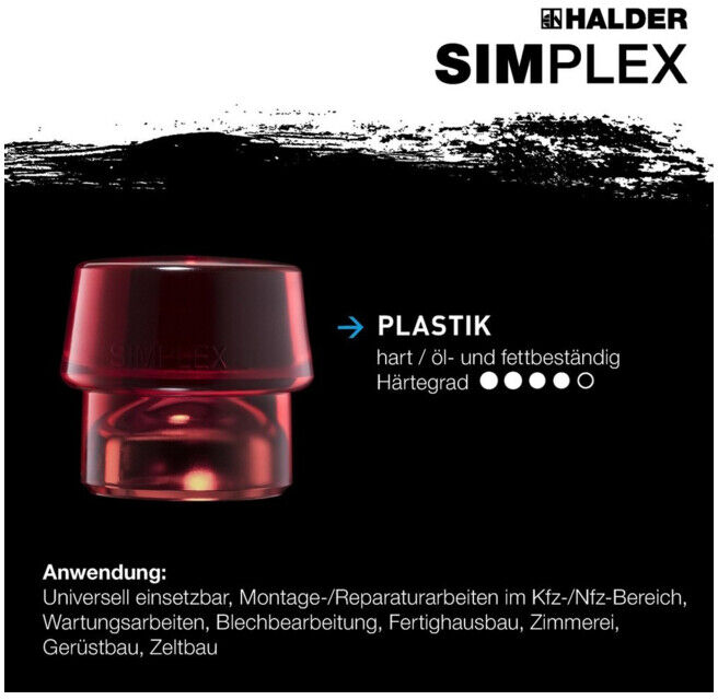 Halder Schonhammer SIMPLEX Fibre 40mm Plastique (3706.040)