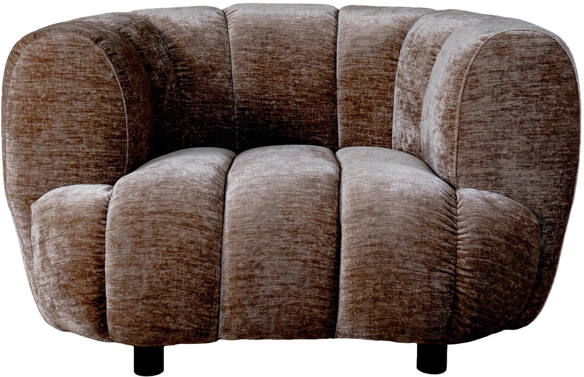 Home67 Moderne Lounge Fauteuil Logan Lichtbruin