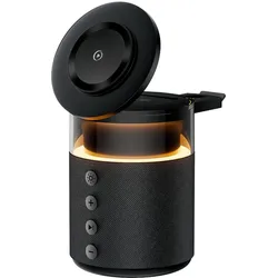 Force Play Bluetooth Lautsprecher und MagSafe Induktions-Ladestation 15W, Bluetooth Lautsprecher, Schwarz