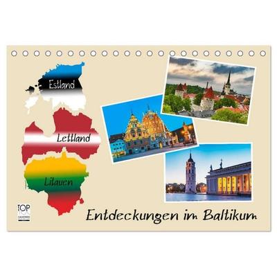 Entdeckungen im Baltikum (Tischkalender 2026 DIN A5 quer), CALVENDO Monatskalender
