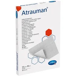 Hartmann Atrauman Salbenkompresse, wirkstofffrei, steril - 7,5 x 10 cm – Packung = 10 Stück 10 St