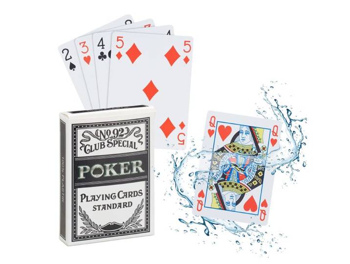 Relaxdays Lot de 4 jeux de cartes imperméables