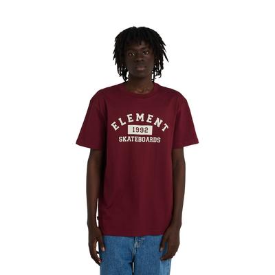 T-Shirt ELEMENT "Home Team", Herren, Gr. L, rot (zinfandel), Obermaterial: 100% Baumwolle., Shirts T-Shirt