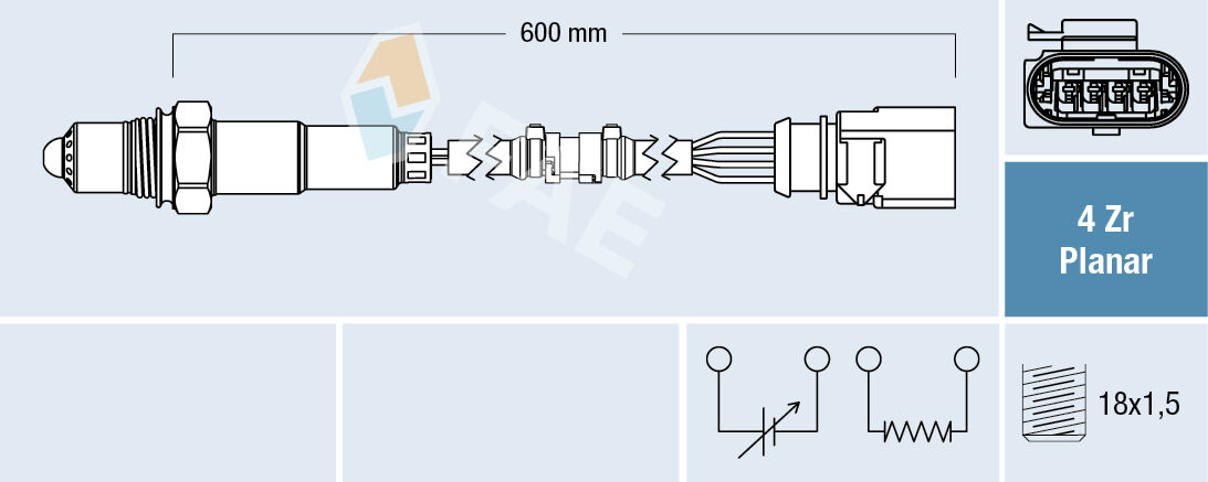 Fae Lambdasonde 77458 Für Skoda Vw