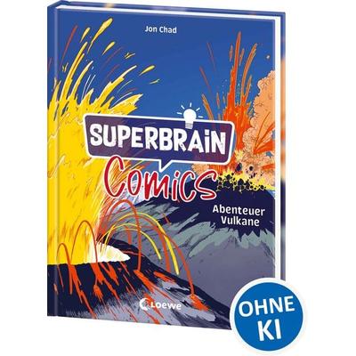 Superbrain-Comics - Abenteuer Vulkane, Gebundene Ausgabe von Jon Chad, Loewe, 978-3-7432-1846-8