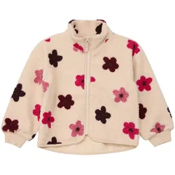 s.Oliver Plüschjacke Blumen, natur | mehrfarbig, 92