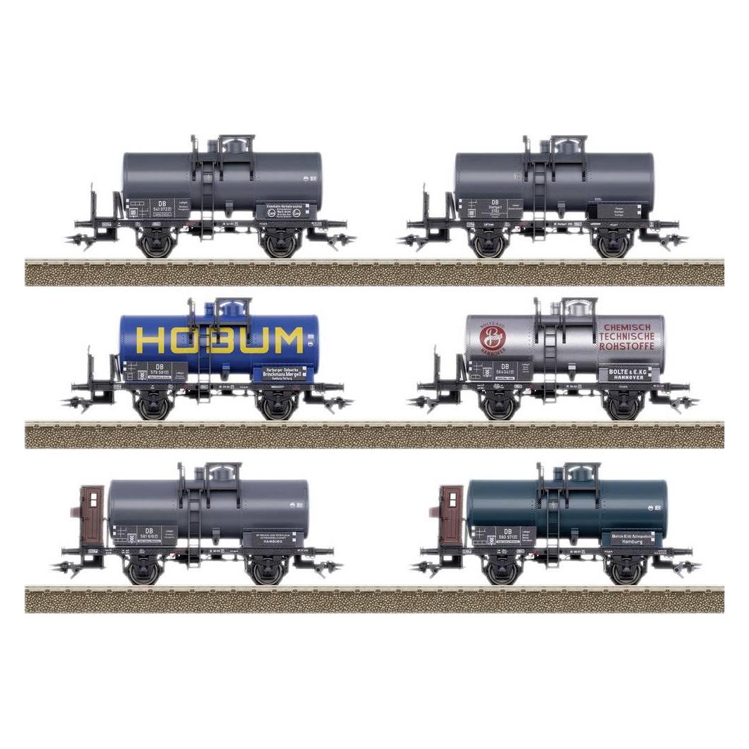 Trix H0 24170 H0 6er-Kesselwagen-Set der DB (Spur H0) (24170)