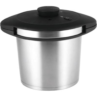 Schnellkochtopf CARL SCHMIDT SOHN "Galaxy", silber (schwarz, silberfarben), 6 l, Töpfe, Schnellkochtopf, Dampfkochtopf, 6 Liter, Induktion