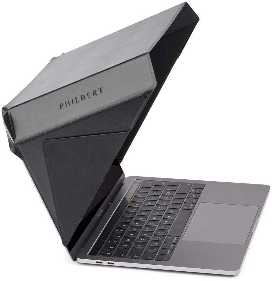 Bærbar PC 15-16" Philbert Hood m. Solafskærmning & Integreret Privacy (36 x 25 cm) - Ultra Slim - Sort