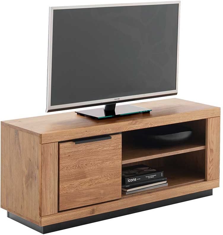 Pharao24.de TV Board in Wildeichefarben MDF und Massivholz
