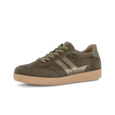 Sneaker GABOR "Sneaker low", Damen, Gr. 37,5, grün, Schuhe Sneaker