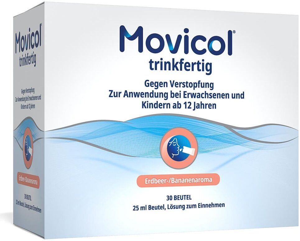 Movicol trinkfertig 25 ml Beutel Erdbeer/Banane