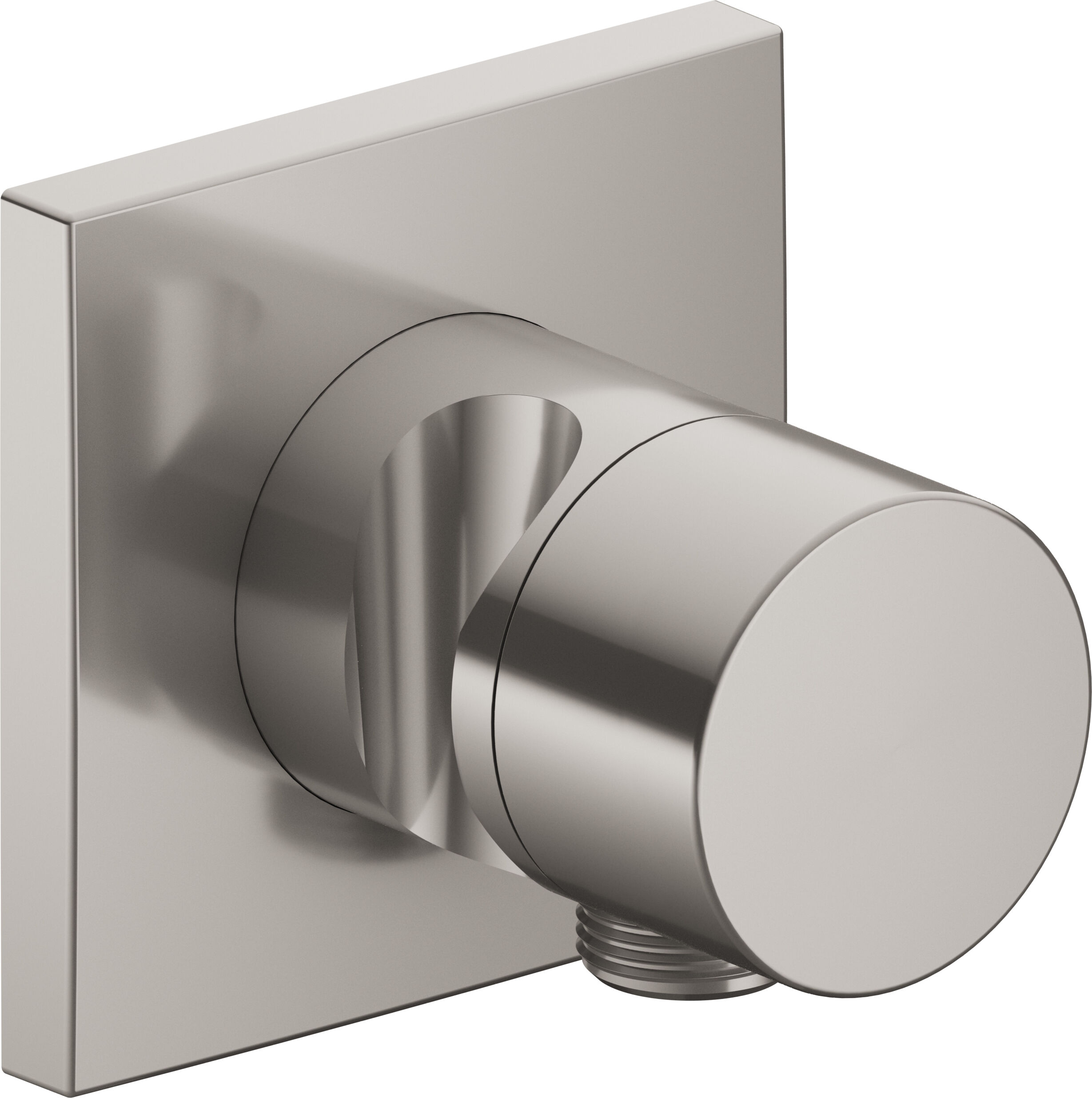 Keuco Inverseur 3 voies encastré, support de douche, poignée Pure, carré, nickel brossé