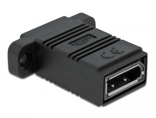 Delock 81309 DisplayPort Adapter [1x DisplayPort Buchse - 1x DisplayPort Buchse] Schwarz
