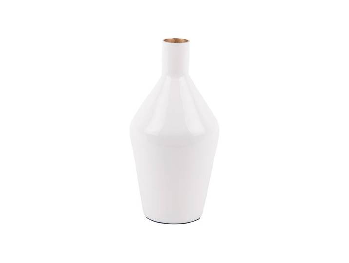 Vase Aldvika – modern aus Eisen - Weiß - Luxusbetten24