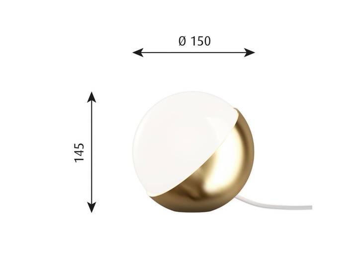 Louis Poulsen Designer Tischlampe VL Studio, messing / gold, für Wohn- / Esszimmer, Metall, Design, Tischlampe
