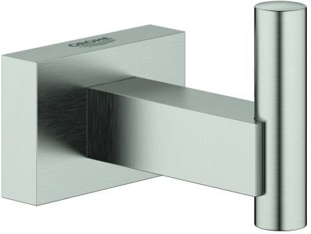 Grohe Essentials Cube Bademantelhaken 40511DC1 supersteel, verdeckte Befestigung