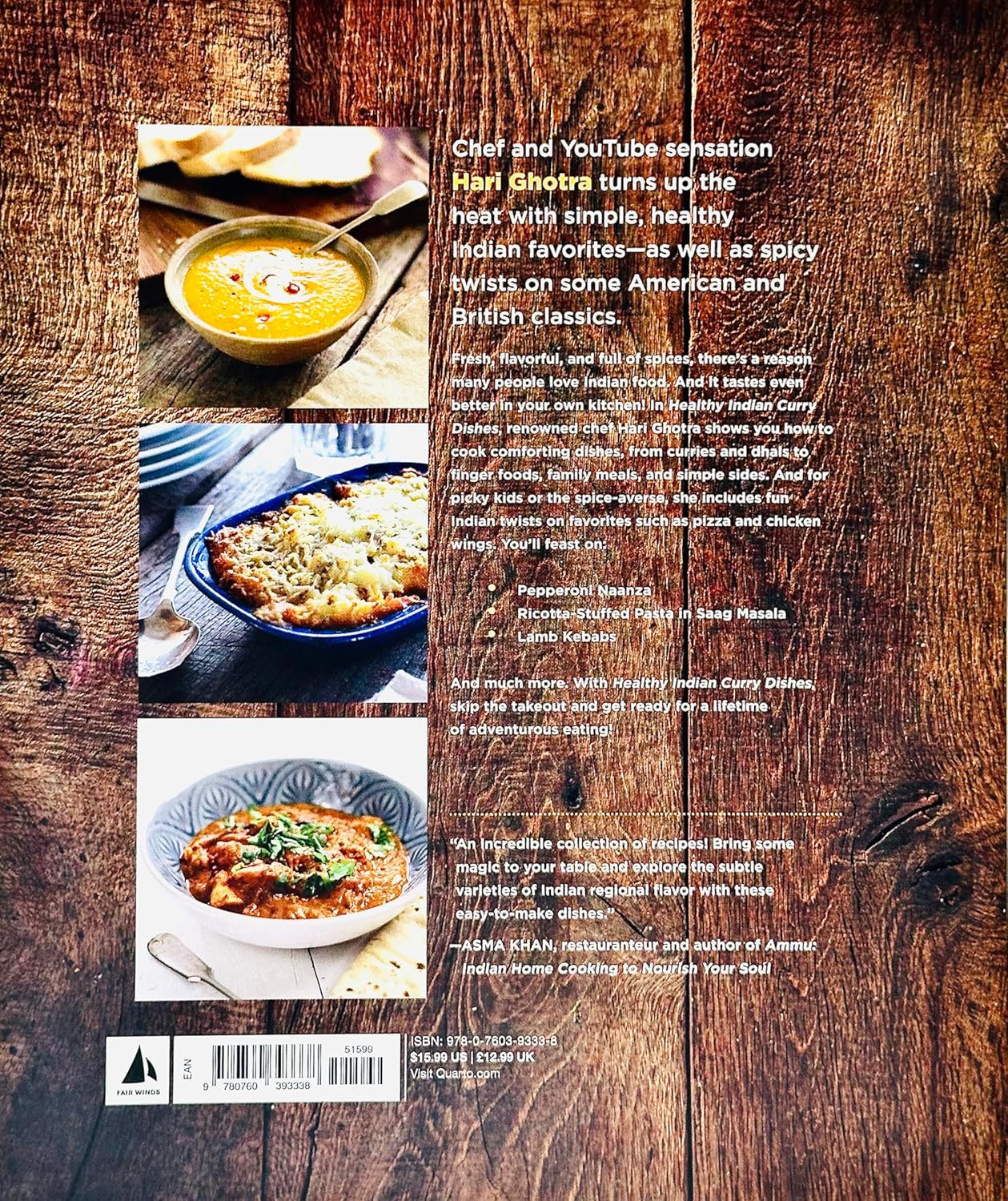 Fair Winds Press Healthy Indian Curry Dishes by Hari Ghotra - Paperback Indian Cookbook - Easy Healthy Family Recipes -  UK Edition
