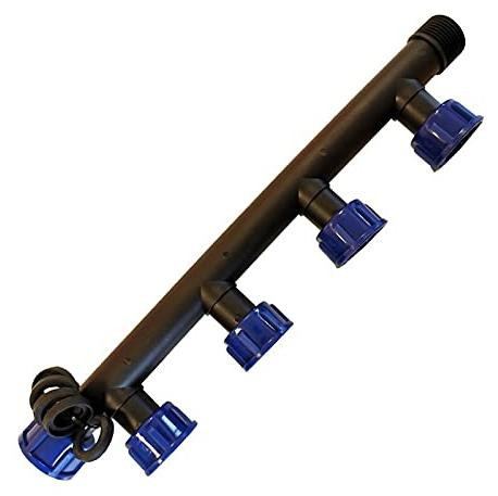 Dripio Verdeelstuk met 4 aansluitingen en draaibare binnenschroefdraad, 2,5 cm (1 inch)