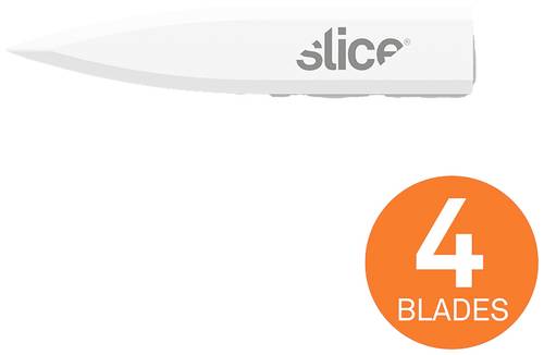 Slice 10532 Keramische Ersatzklingen, Mehrzweckklinge, dolchförmig 4St.