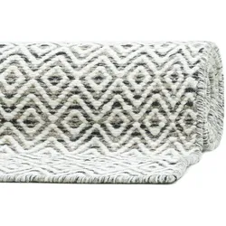 THEKO Handwebteppich Trondheim PO-502 natural grey 80 x 150 cm