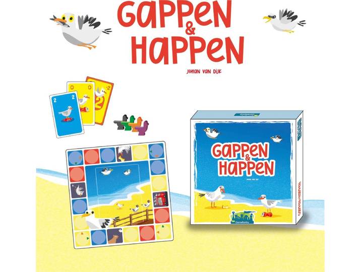 The Gamefantry Gappen & Happen - Strategisch Bordspel - 2-4 Personen - Vanaf 7 Jaar - Familiespel van het Jaar