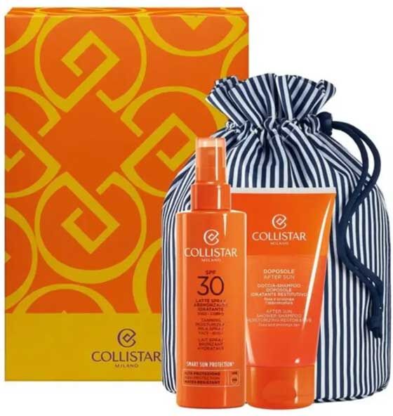 Collistar Latte Spray Abbronzante Idratante Viso e Corpo SPF30 Kit Regalo