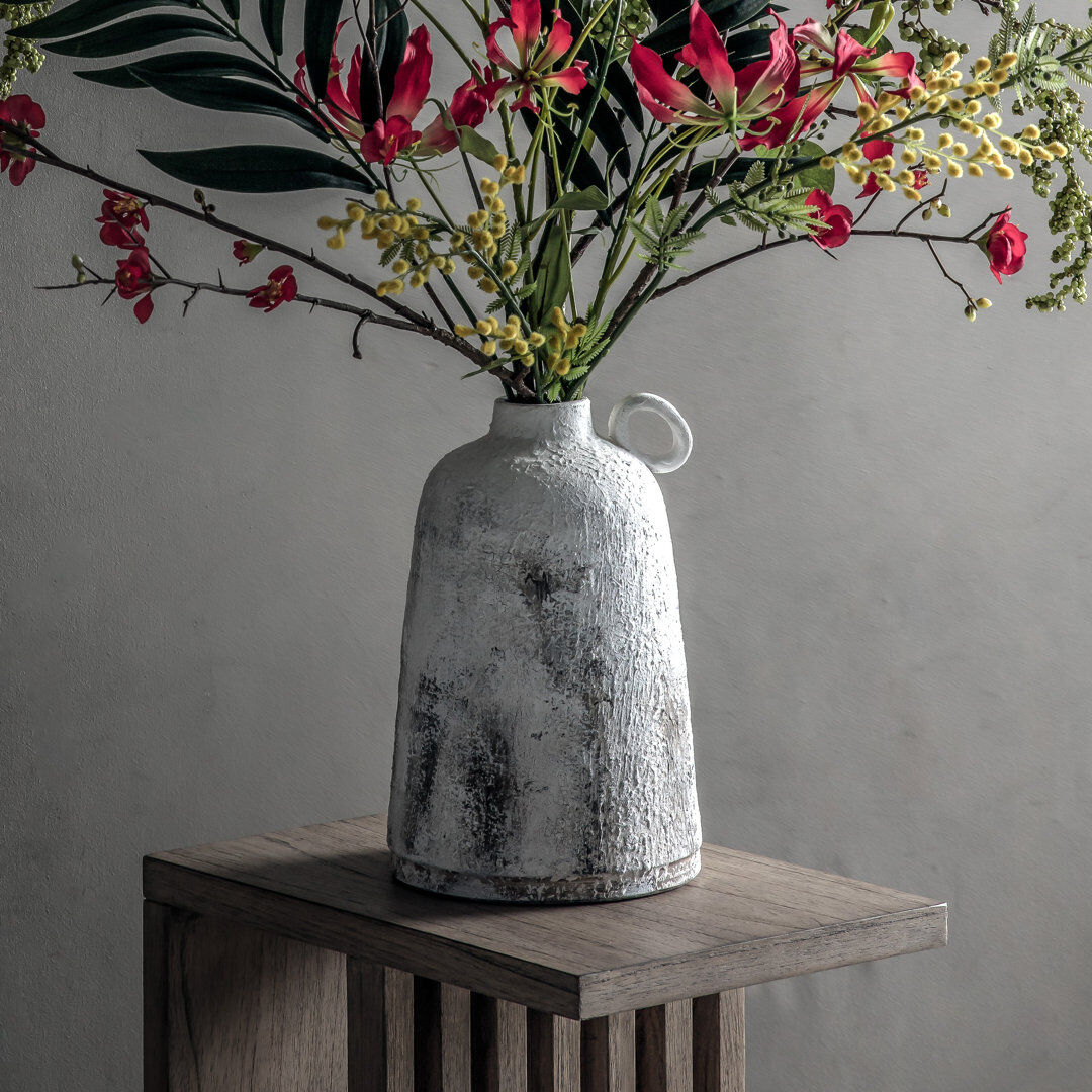 Bloomsbury Market Blessed Stoneware Table Vase 28.5cm H x 19cm W x 19cm D
